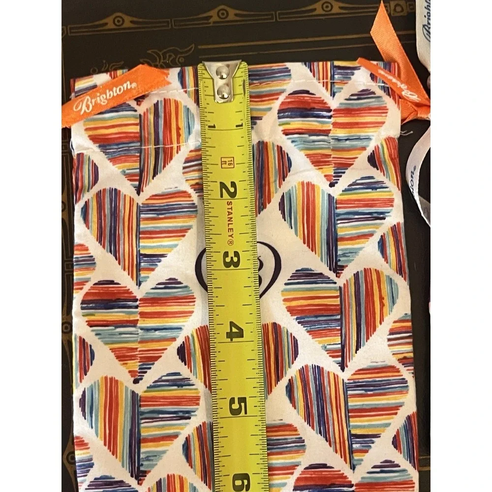 (2) Brighton Jewelry Trinket Pouch Fabric Bag 6 x 4.75